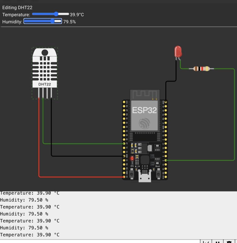 DHT22 output.