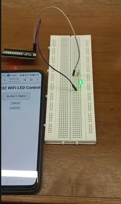 Phone and breadboard.